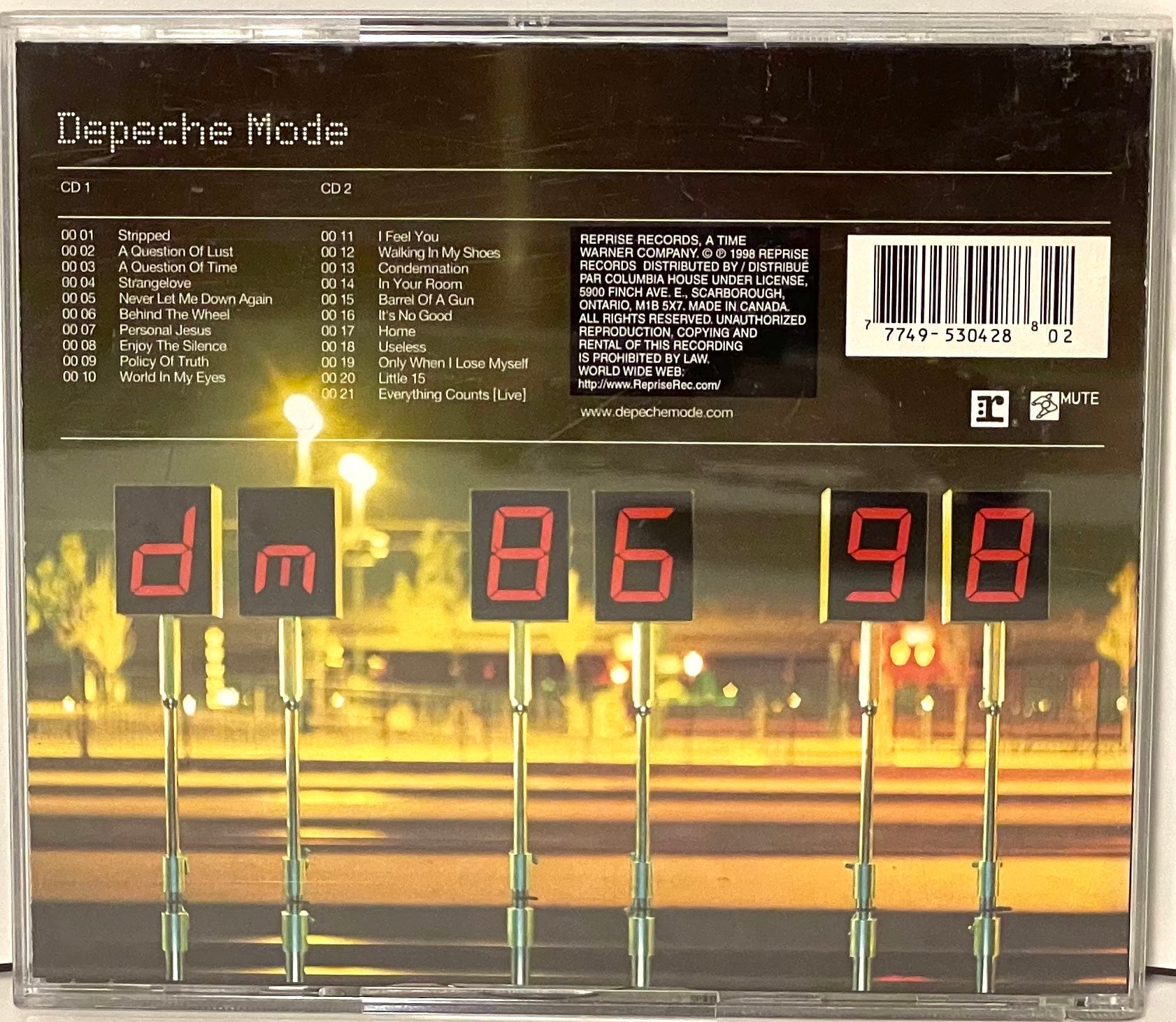 depeche mode the singles 86 98